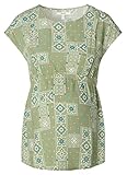 ESPRIT Damen Blouse Nursing Short Sleeve Allover Print Bluse, Real Olive-307, 34