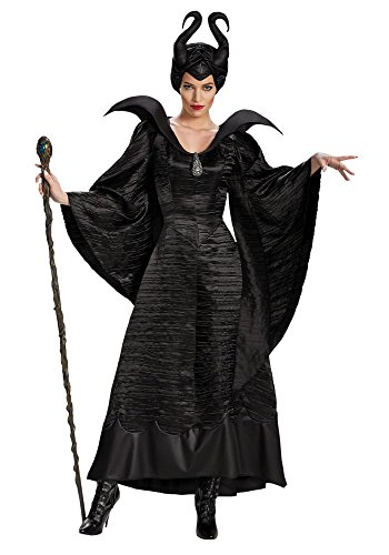 Damen-Kostüm Maleficent schwarz Böse Fee Stiefmutter Königin, Größe:L