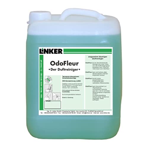 Linker Chemie Odo-Serie Fleur desodorierender Reiniger Duftreiniger 10,1 Liter Kanister | Reiniger | Hygiene | Reinigungsmittel | Reinigungschemie |