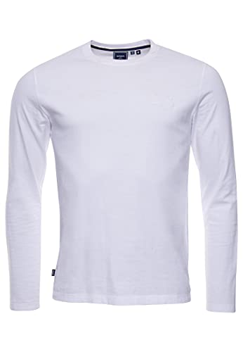 Superdry Herren Vintage Logo EMB LS TOP T-Shirt, Flint Grey Grit, XL