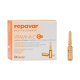 Repavar Revitalizante - Vitamina C Activa para el Cuidado Facial - Previene el Envejecimiento - Tratamiento Reafirmante y Revitalizante Intensivo - 20 Ampollas de 1 ml