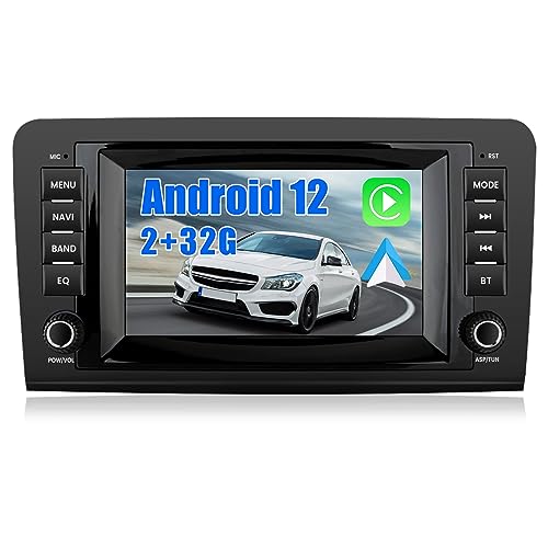 AWESAFE Autoradio für Mercedes Benz GL ML Klasse W164 X164 350 320 2005-2012, Android 12 System, 7 Zoll Touchscreen, 2G+32G, mit GPS Navigation Carplay Android Auto Bluetooth WiFi
