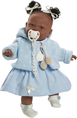 Berbesa 4353A - Alicia Puppe, 38 cm, blau Kleidung