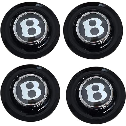 4 Stück Auto Radnabenkappen für Bentley GT Flying 60MM,Radnabendecke Felgendeckel Wheel Caps Staubdicht Wasserdicht Anti Rost Reifen Felgen Zubehör
