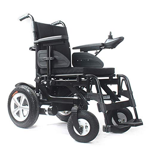 Elektrische Rollstühle Intelligente High-End-Aluminiumlegierung Faltbarer Elektrorollstuhl Sicher Einfach zu Fahren Langlebiger motorisierter Rollstuhl für übergewichtige Behinderte Mobilität für ält