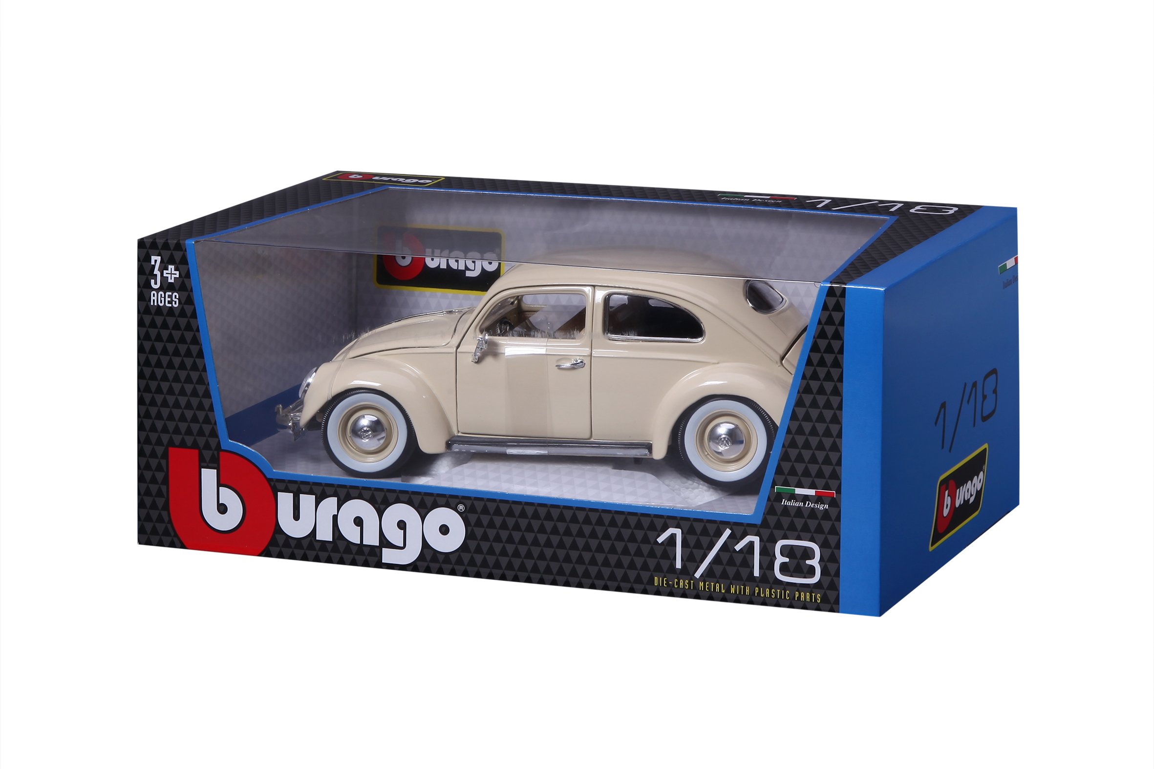 BBurago 18-12029 - Gold Collezione 1:18 Volkswagen Käfer-Beetle 1955 sortiert