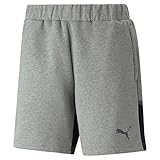 PUMA Herren Teamcup Casuals Shorts Strick, Mittelgraues Heather, S