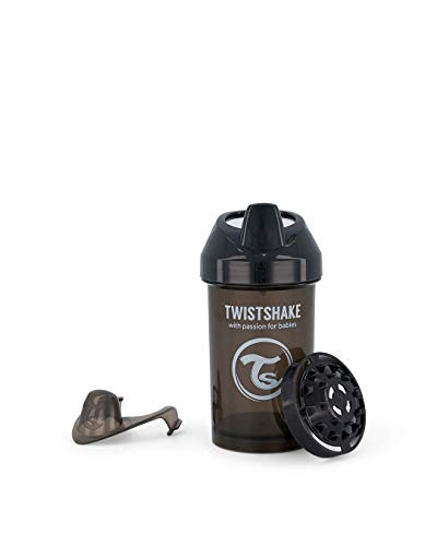 Twistshake Crawler Cup, schwarz, 8+ Monate/300ml/10oz