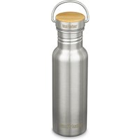 Edelstahl-Trinkflasche klean kanteen® Classic Reflect Brushed Stainless, 532 ml, Bamboo Cap silber