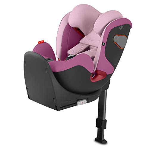gb Kinder-Autositz Convy-Fix, Für Autos mit ISOFIX, Gruppe 0/1/2 (0-25 kg), Von Geburt bis ca. 7 Jahre, Inkl. Neugeboreneneinlage, Sweet Pink