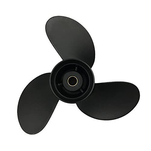 12 Zahnspaltpropeller 8.9x9.5 Fit for tohatsu Außenbordermotor 8HP 9.8HP MFS9.8 NSF9.8 3B2B64519-1 Aluminium-Bootsteile Außenbordpropeller