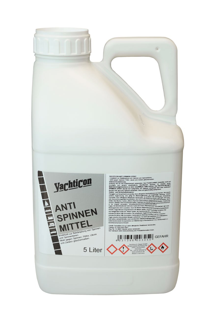 YACHTICON Anti Spinnen Mittel, Volumen:5 Liter