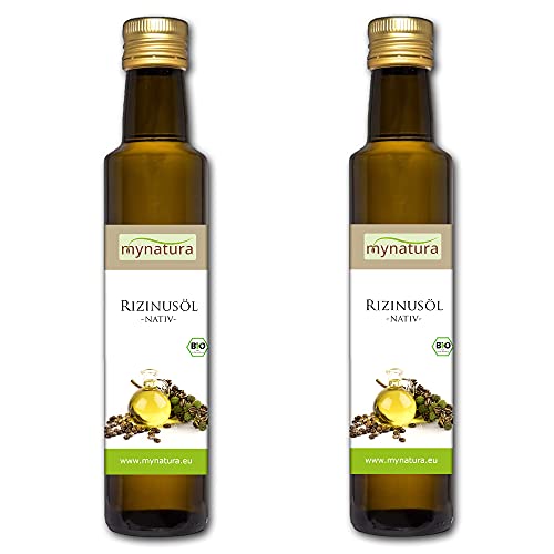 Mynatura Bio Rizinusöl I Natürlich Rein I Kaltgepresst I Pflanzlich I Naturkosmetik I Haaröl I Pflegeöl (2 x 250ml)