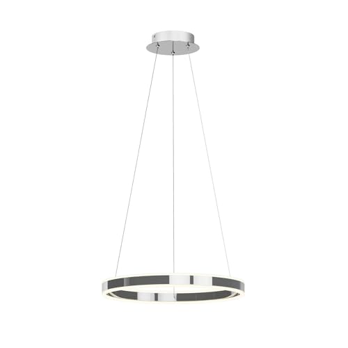 Lucande LED 'Lyani' dimmbar (Modern) in Chrom aus Metall u.a. für Wohnzimmer & Esszimmer (1 flammig,), Wohnzimmerlampe