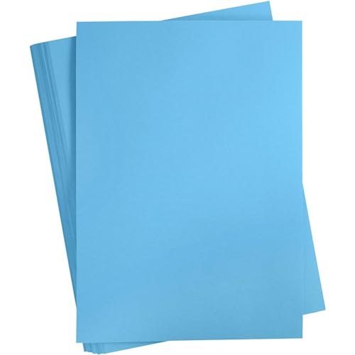 Tonkarton A2 420x600mm 180g transparent blau 100Blatt