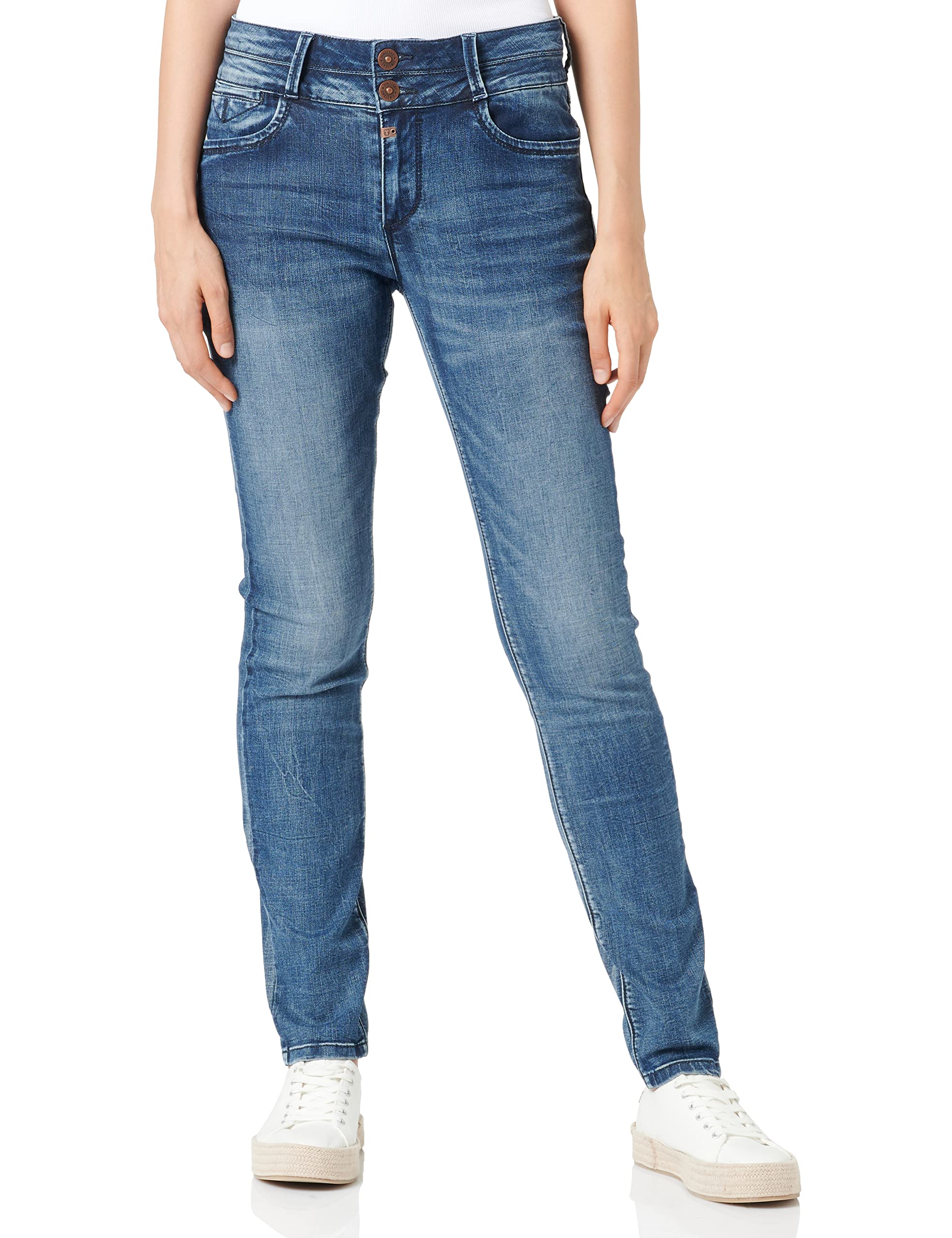Timezone Damen Enya Womenshape Slim Jeans, Blau (Blue Patriot Wash 3624), 28W / 30L EU