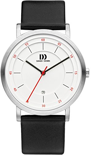 Danish Design Herren Analog Quarz Uhr mit Leder Armband IQ12Q1152