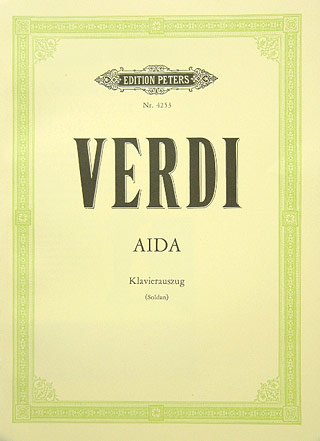 Giuseppe Verdi: Aida (1870/71) Oper in Vier Akten - Klavierauszug (dt./it.) mit Bleistift von Edition Peters (Noten/Sheet Music)