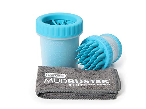 Dexas PW700730312Q Small Blue MudBuster, Blue ScrubBuster and Towel