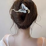 Schmetterlings-Metall-Haarklammer for Frauen, Froschschnalle, Haarspange, rutschfeste Haarklammern, Schmetterlings-Haarspangen for Stylen von dickem Haar, dünnem Haar, Frauen, Mädchen, Haarspangen