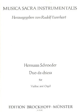 Schroeder: Duo da chiesa. Partitur