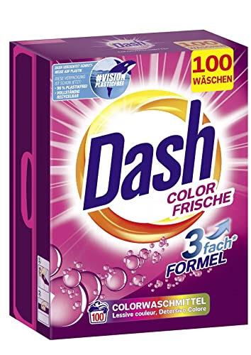 Dash® Color Frische Pulver I Waschmittel für bunte Wäsche I 100 Waschladungen I frische, leuchtend bunte Wäsche | 6,5 kg