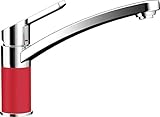 SCHOCK Küchenarmatur SC-90 Rouge – Hochdruck Armatur CRISTADUR mit Festauslauf und Standard Norm-Anschlüssen