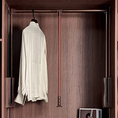 Clothes Lift for Wardrobe Wardrobe Lift, Swivelling Clothes Rail, Kleiderlift Drop-Down Wardrobe Pull down Clothes Lift for Cupboard, Clothes Rail,560x690mm/22x27in