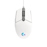 Logitech G203 LIGHTSYNC Gaming-Maus mit anpassbarer RGB-Beleuchtung, 6 programmierbaren Tasten, spieletauglichem Sensor, Abtastung mit 8.000 DPI, geringes Gewicht (Weiß)