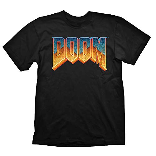 Doom - Herren Gaming Premium T-Shirt - Classic Logo (Schwarz) (S-XL) (S)