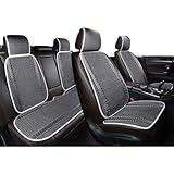 POWRZ Auto Schonbezug Set Eisseide für den Sommer Kompatibel für Lexus ISC 2009-2024, Autositzbezüge Sitzschoner für Vordersitze und Rücksitze,Grey