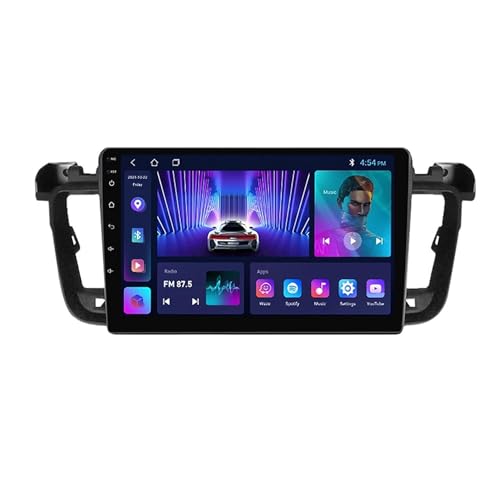 9 Zoll Touchscreen Android 12 Autoradio Für Peugeot 508 2011-2018 Unterstützt Wireless Carplay Android Auto Mit Rückfahrkamera/Lenkradsteuerung/WiFi/Bluetooth/DAB/DSP/RDS (Size : M200S - 8 Core 2+32G