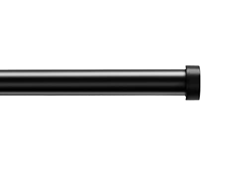 ACAZA Ausziehbare Gardinenstange - Verstellbare Vorhangstange - Stange von 90-170 cm - Schwarz