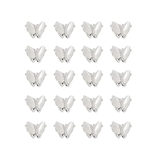 Nail Jewelry Wide Application Rostfreie Legierung Shining Butterfly Nail Art Decorations Accessories for Female 10 5 Pcs