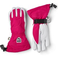 HESTRA Damen Heli Ski Handschuhe, Fuchsia-Offwhite