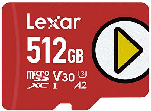 Lexar Play 512GB microSDXC UHS-I Karte, Bis Zu 150MB/s Lesegeschwindigkeit (LMSPLAY512G-BNNAG)