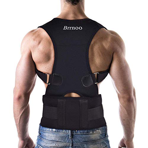 Haltungskorrektur Geradehalter Ultradünn Atmungsaktiv Superelastisch Rückenbandage zur Schulter Rücken Taille für Männer und Frauen (Taillenumfang für 80cm-120cm)(XL-Schwarz)