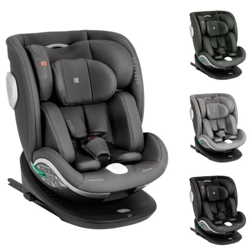 Kikkaboo Kindersitz i-Drive i-Size (40-150cm) Isofix Top Tether, Kopfstütze, SPS, Farbe:grau