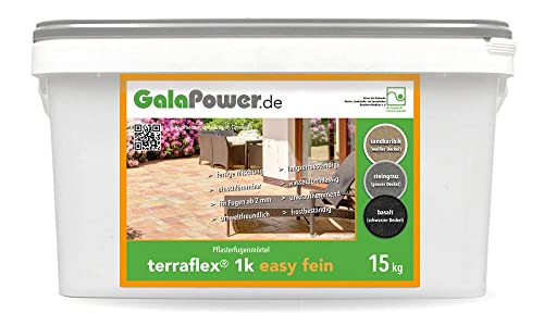 GalaPower terraflex 1k easy fein Pflasterfugenmörtel - 15 kg (steingrau)