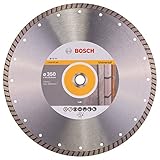 Bosch Accessories Professional Diamanttrennscheibe Standard for Universal Turbo (Stein, 350 x 20/25,40 x 3 x 10 mm, Zubehör Winkelschleifer)