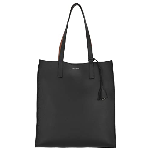Coccinelle, Easy Shopper Tasche Leder 34.5 Cm in schwarz, Shopper für Damen