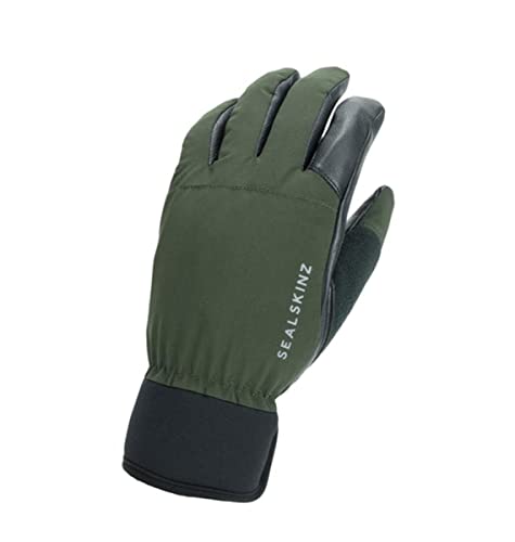 SealSkinz Waterproof All Weather Hunting Glove, Olive Green/Black, L
