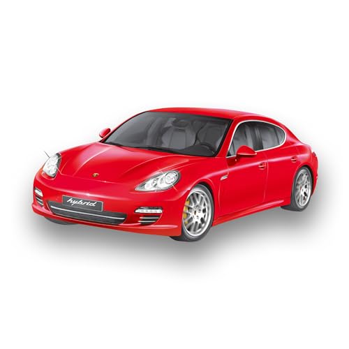 Cartronic RC Fahrzeug Porsche Panamera S Hybrid - ferngesteuertes Auto - Spielzeug-PKW 1:14 Rot - Remote Control car für Kinder ab 8 Jahren