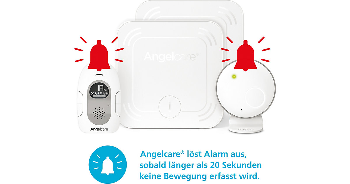 Angelcare® SmartSensor Pro 2: 2-in-1 Baby-Überwachung Audio + Bewegung mit zwei Wireless Sensormatten 2