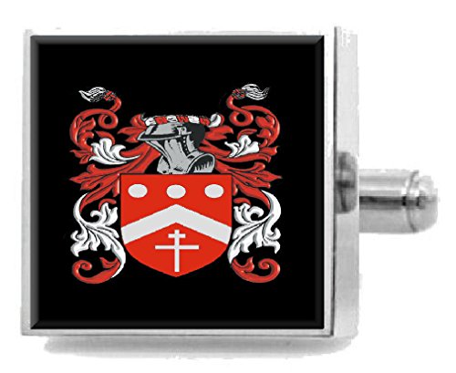 O'Toole Manschettenknöpfe Irland Heraldik Wappen Sterling Silber Gravur Nachricht Box