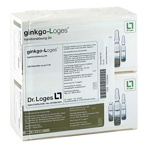 GINKGO-LOGES Injektionslösung D 4 Ampullen 100X2 ml