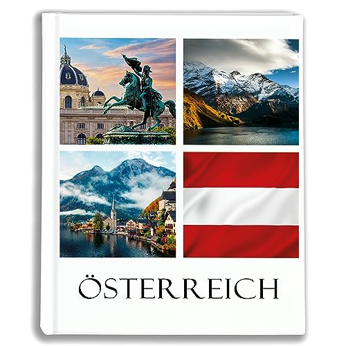 Urlaubsfotoalbum 10x15: Oesterreich, Fototasche für Fotos, Taschen-Fotohalter für lose Blätter, Urlaub Oesterreich, Handgemachte Fotoalbum