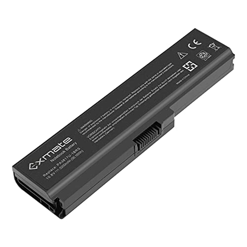 Exmate 5200mAh Laptop-Akku PA3817U-1BRS für Toshiba Satellite C660 L750 C650 C660D L750D A660 C655 L755 L650 C650D L655 C670D PA3634U-1BRS PABAS228 10.8V 56.16Wh