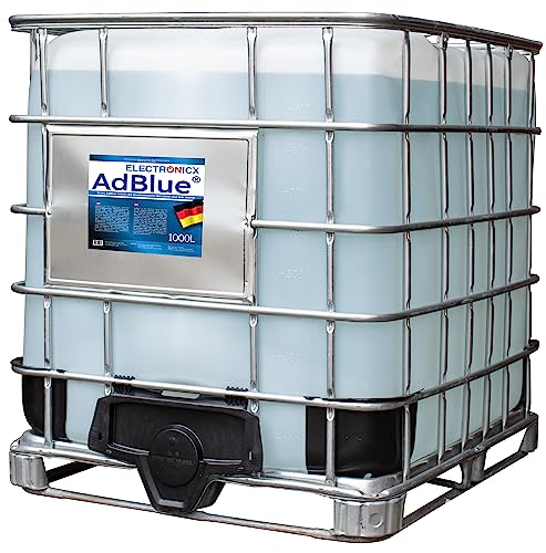 Electronicx AdBlue 1000 Liter für Diesel IBC Container - Harnstofflösung ISO 22241/1, DIN 70070 VDA-lizenziert - SCR-Abgasnachbehandlung