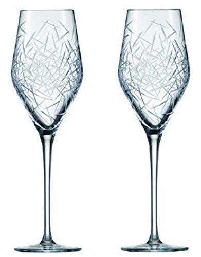 Zwiesel 1872 Hommage Glace 2-teiliges Champagnerglas Set, Kristall, farblos, 8 cm, 2-Einheiten